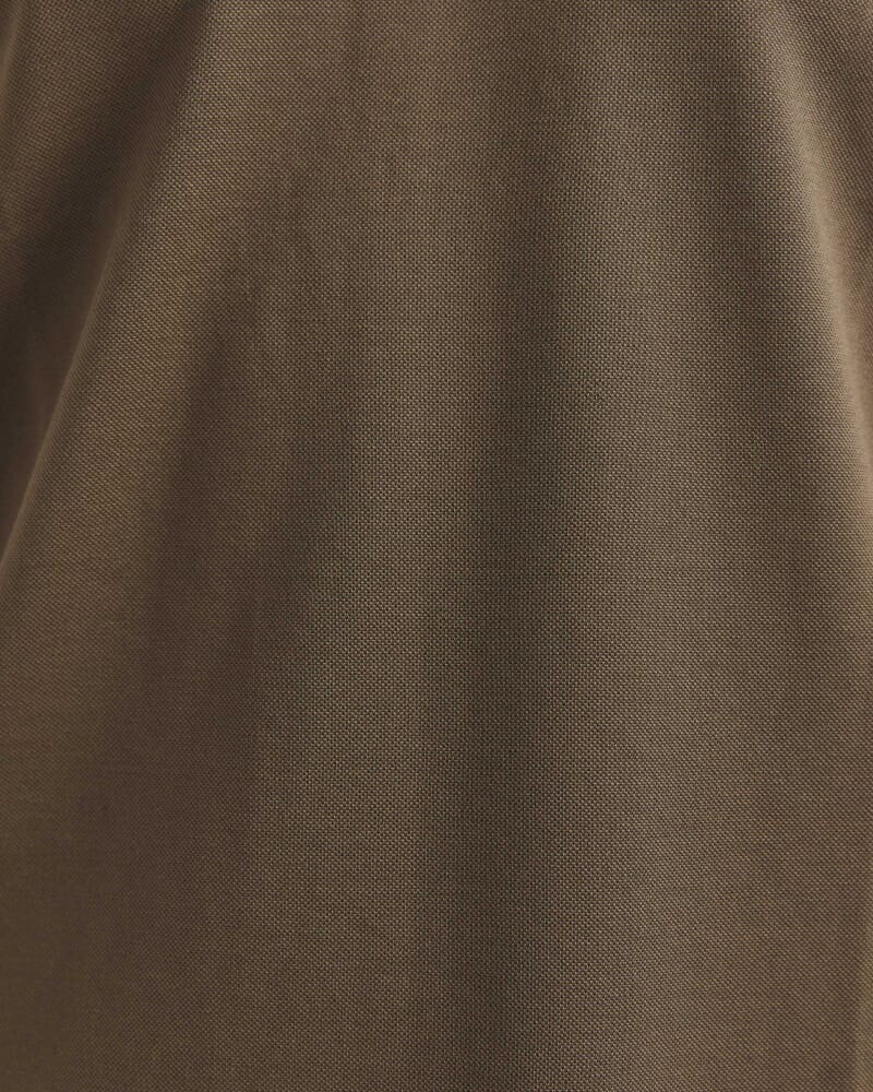 Andy Tipped Cotton Polo in OLIVE