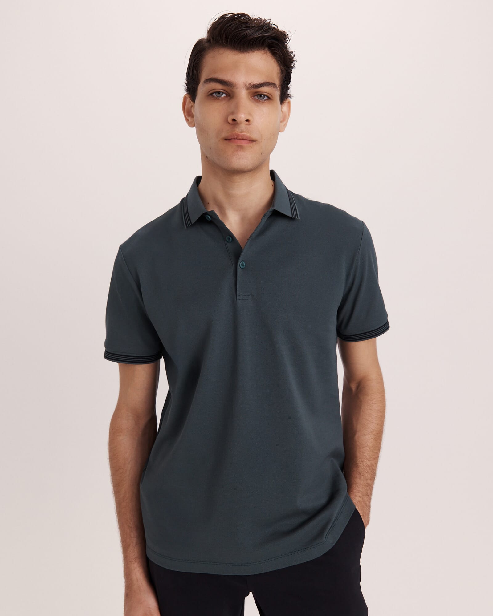 Andy Tipped Cotton Polo