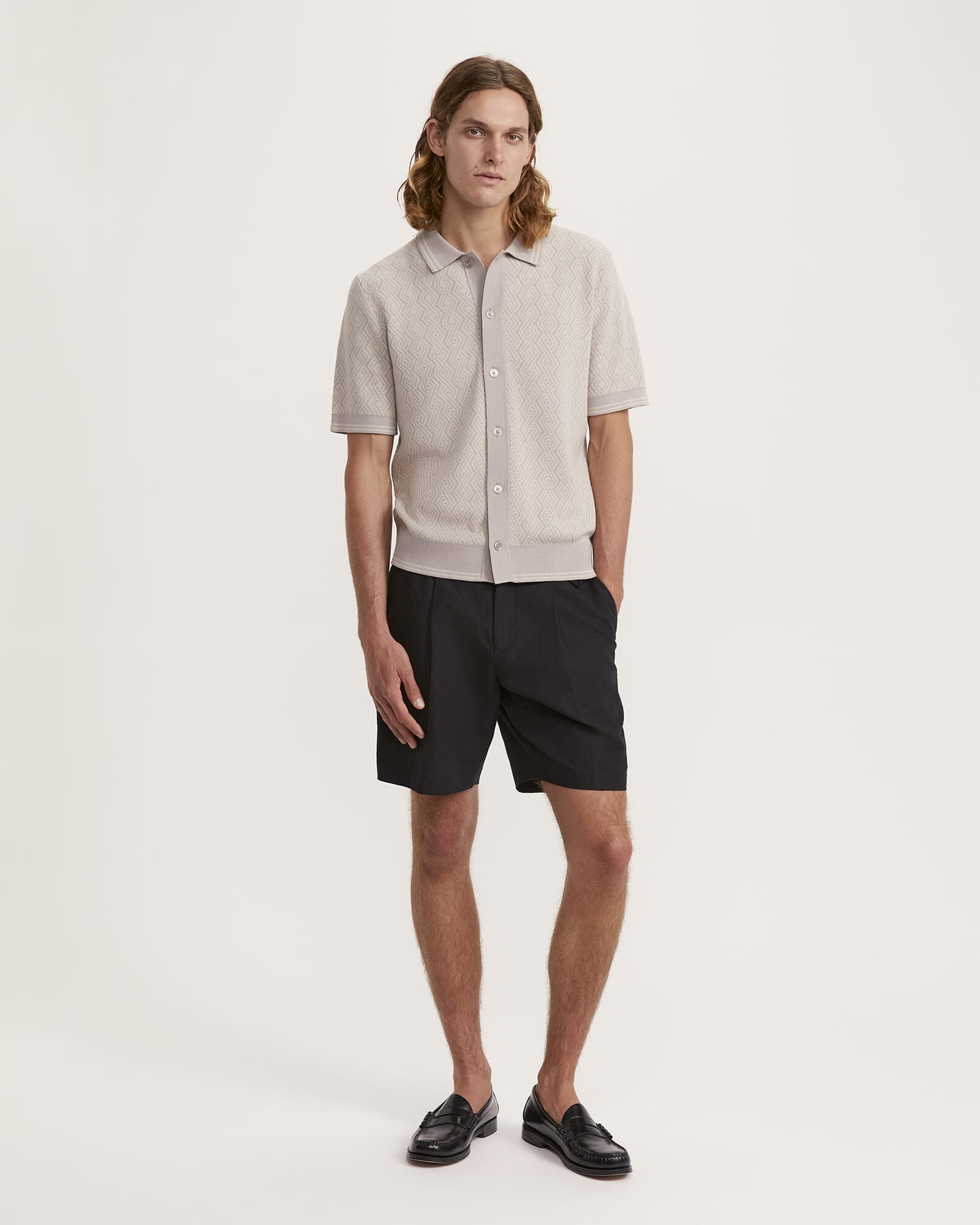 Monte Geo Cotton Button Thru