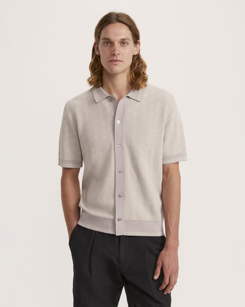 Monte Geo Cotton Button Thru in TAUPE/NATURAL