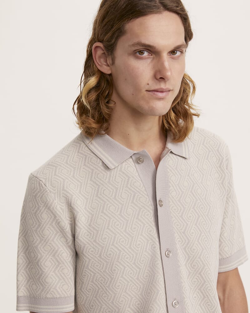 Monte Geo Cotton Button Thru in TAUPE/NATURAL