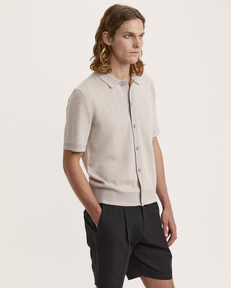 Monte Geo Cotton Button Thru in TAUPE/NATURAL