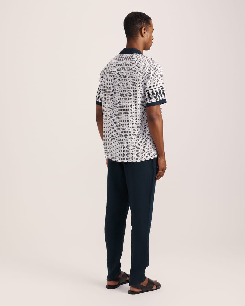 Kent Linen Pant in CARBON