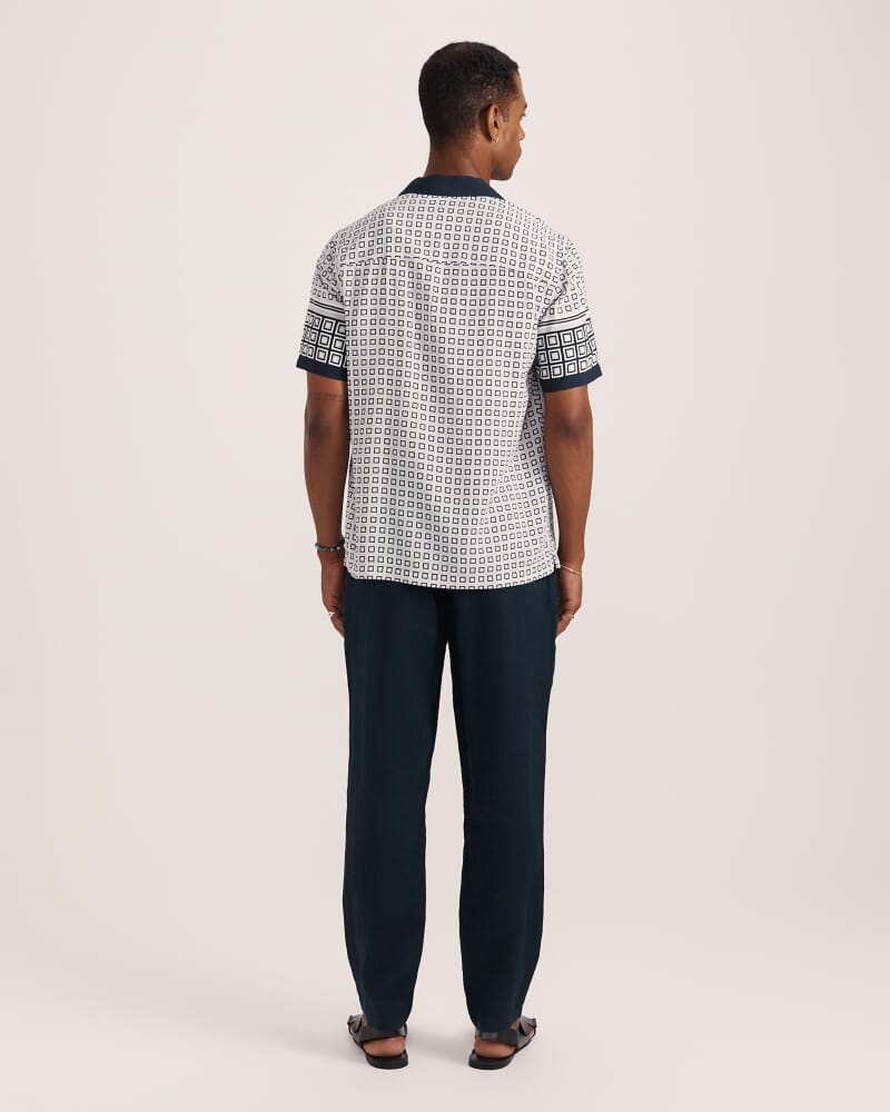 Kent Linen Pant in CARBON