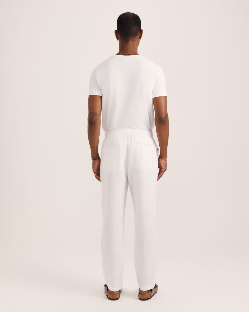 Kent Linen Pant in WHITE