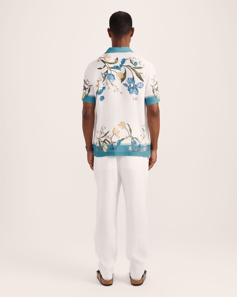 Kent Linen Pant in WHITE