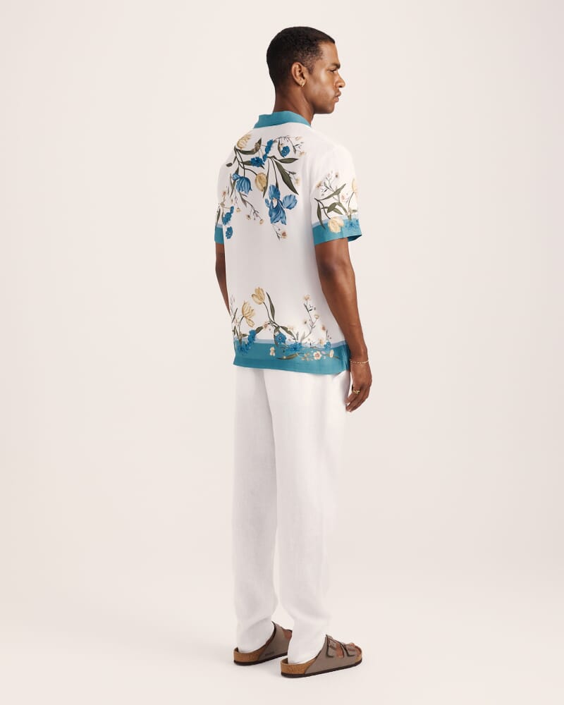 Kent Linen Pant in WHITE