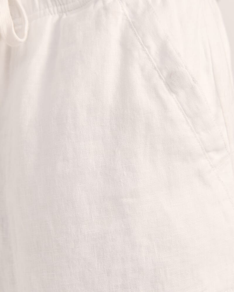 Kent Linen Pant in WHITE