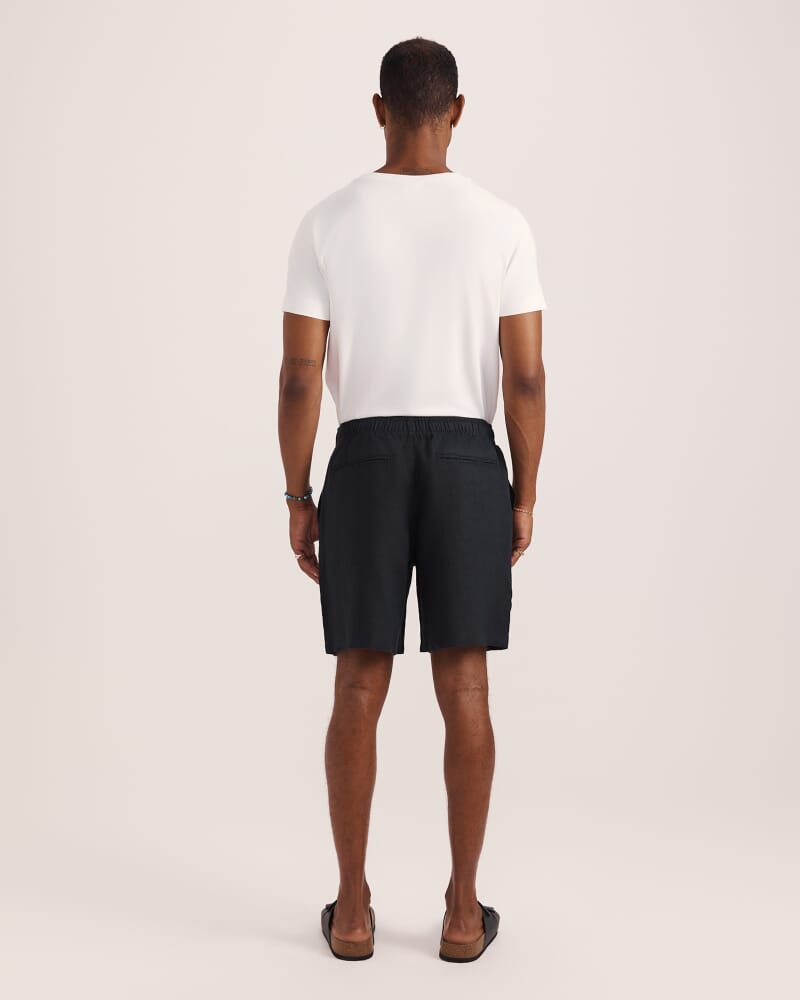 Kent Linen Short in BLACK