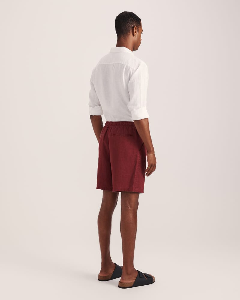 Kent Linen Short in SANGRIA