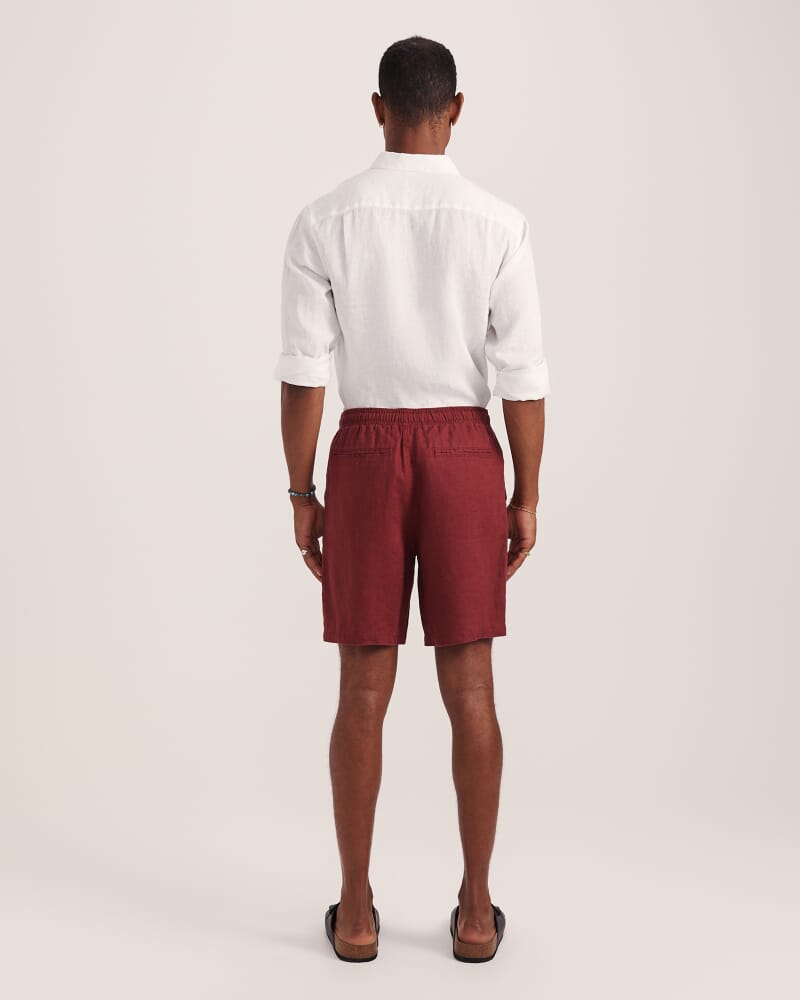 Kent Linen Short in SANGRIA