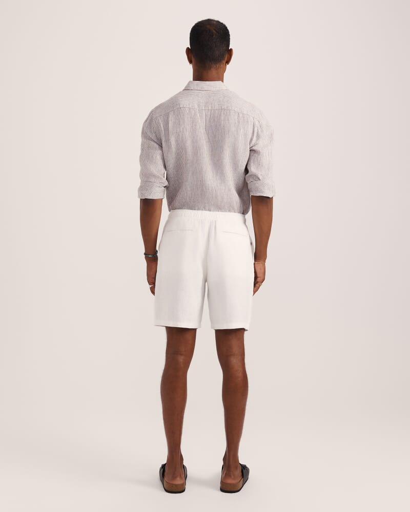 Kent Linen Short in WHITE