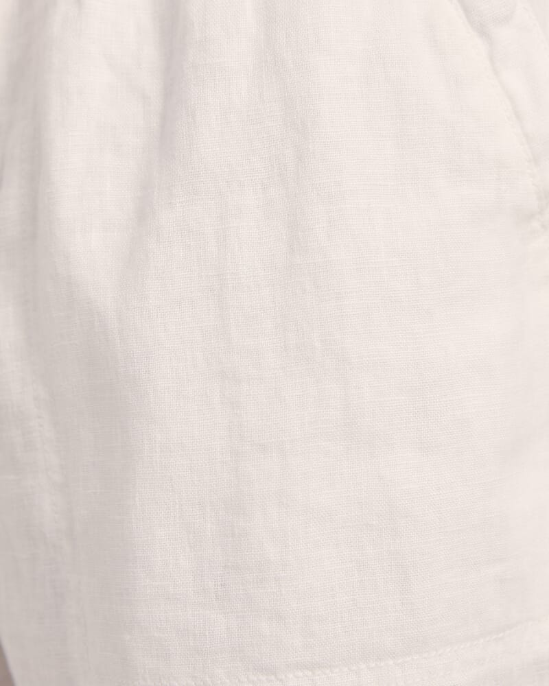 Kent Linen Short in WHITE