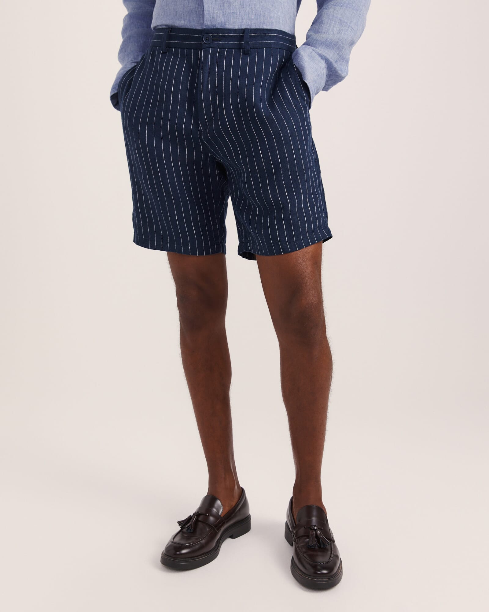 Luca Linen Striped Short