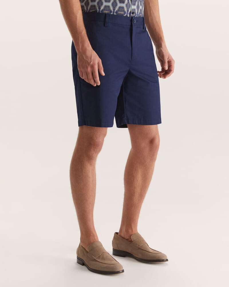 Noland Cotton Stretch Short in INK