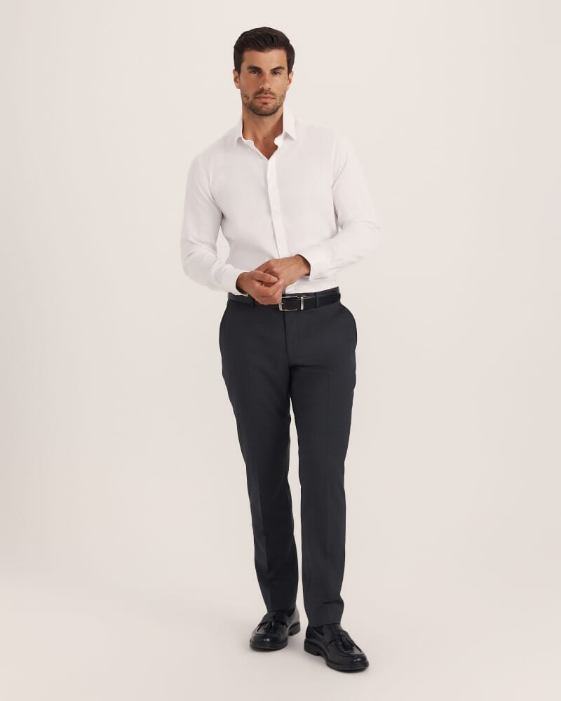 Sorkin Italian Wool Suit Pant in CHARCOAL
