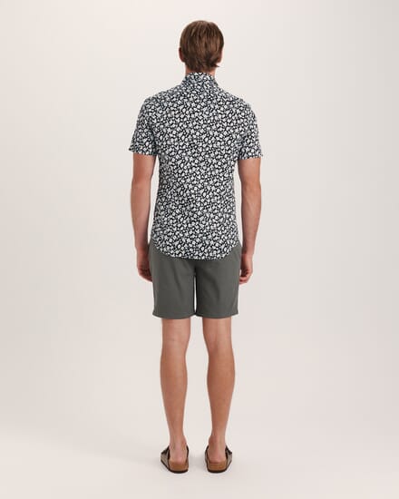 Zeus Short Sleeve Print Shirt in BLACK MULTI