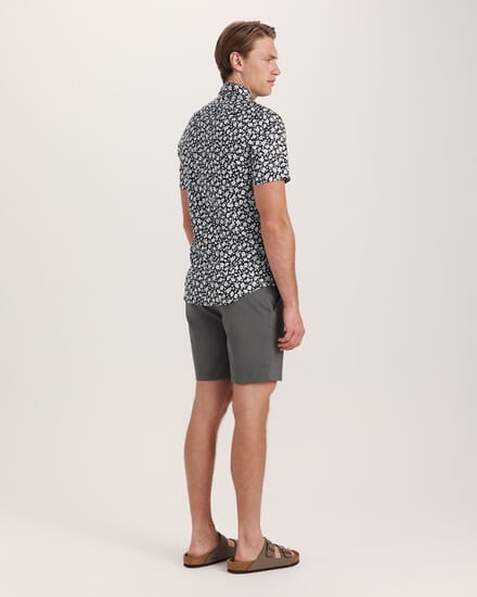Zeus Short Sleeve Print Shirt in BLACK MULTI