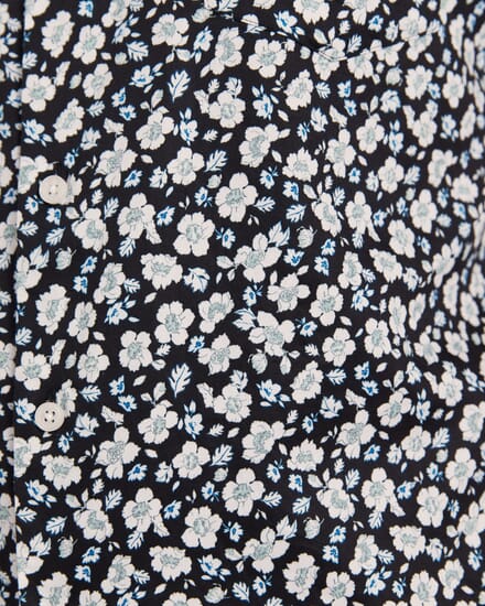 Zeus Short Sleeve Print Shirt in BLACK MULTI