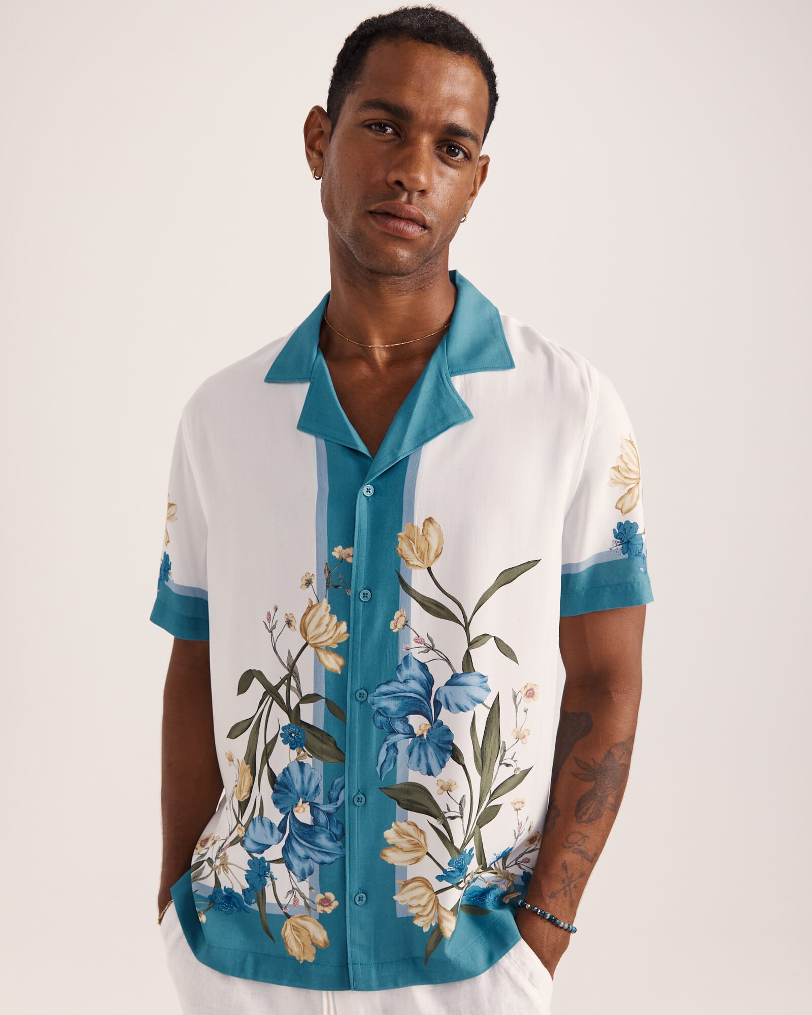 Olympus Print Short Sleeve Resort Shirt
