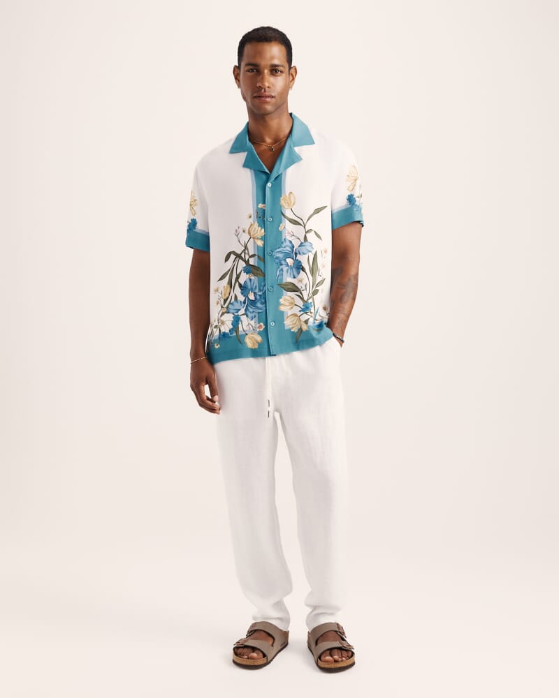 Olympus Print Short Sleeve Resort Shirt in MULTI