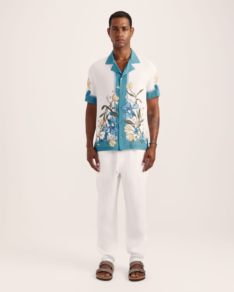 Olympus Print Short Sleeve Resort Shirt in MULTI