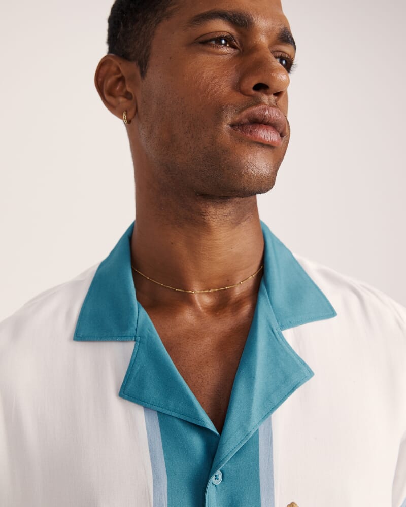 Olympus Print Short Sleeve Resort Shirt in MULTI