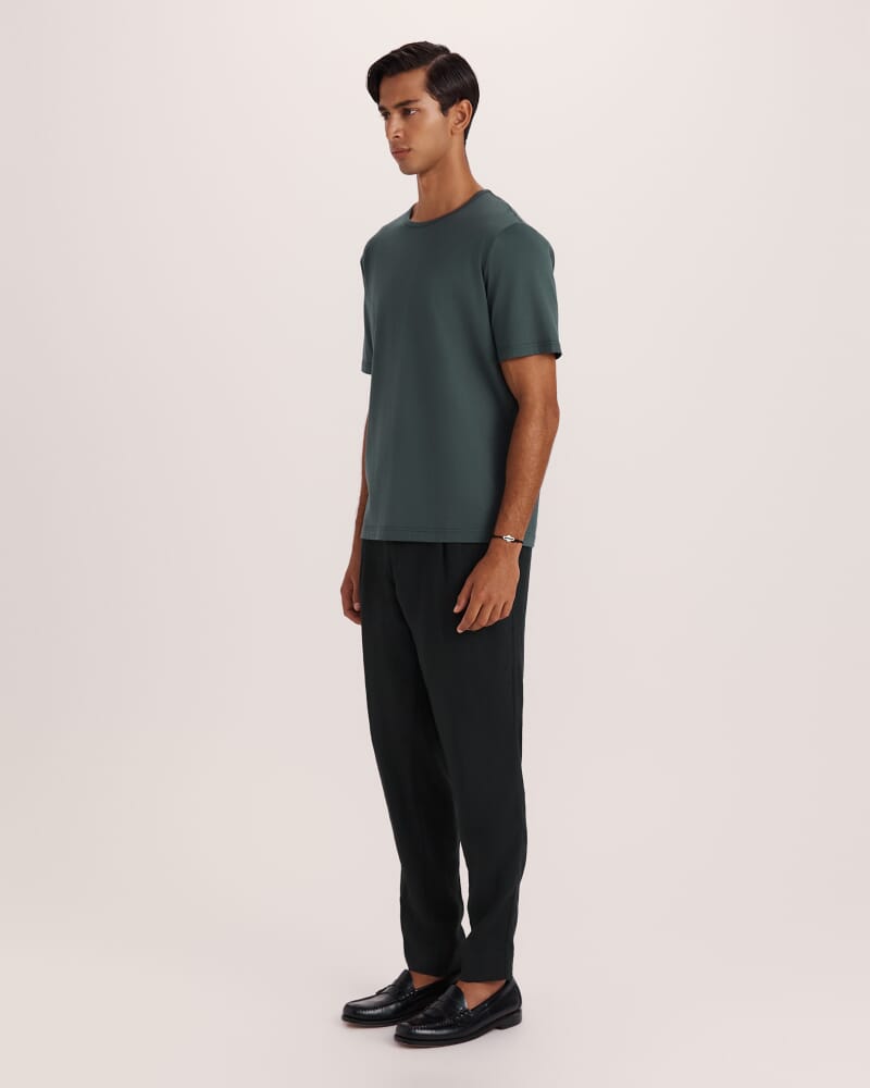 Emilio Mercerised Tee in FOREST