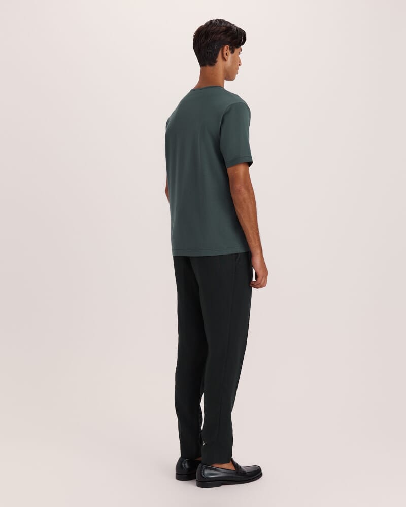 Emilio Mercerised Tee in FOREST