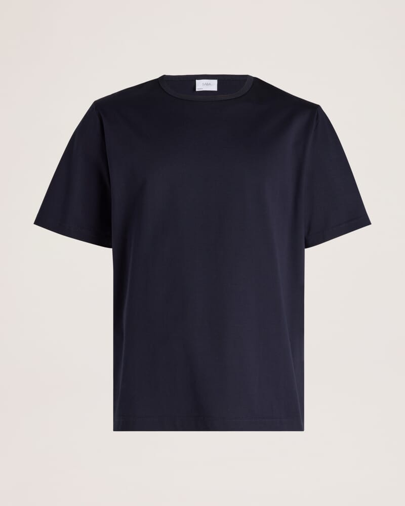Emilio Mercerised Tee in NAVY
