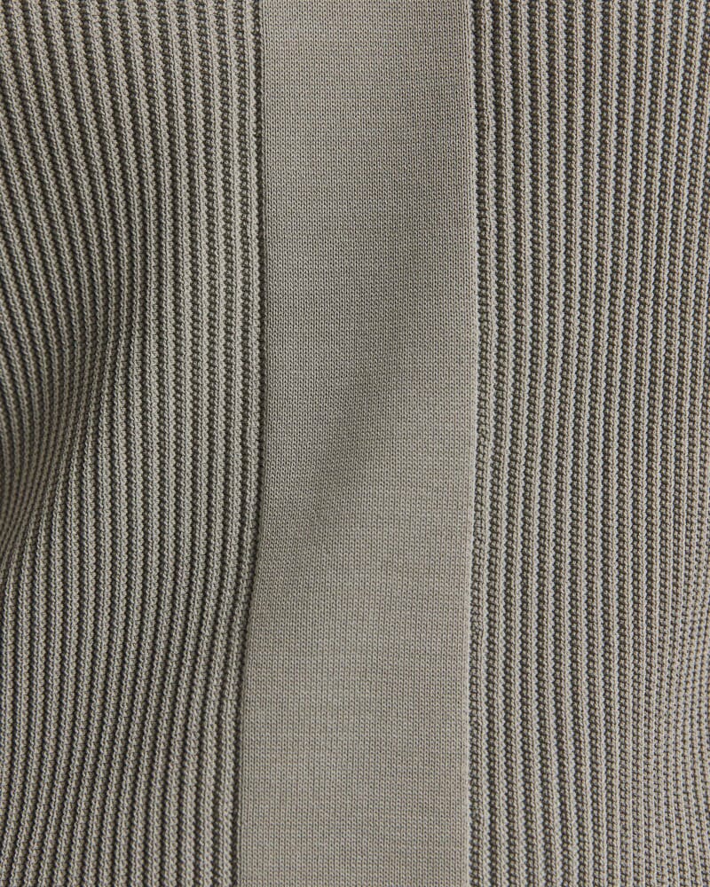 Zander Knit Polo in LIGHT KHAKI