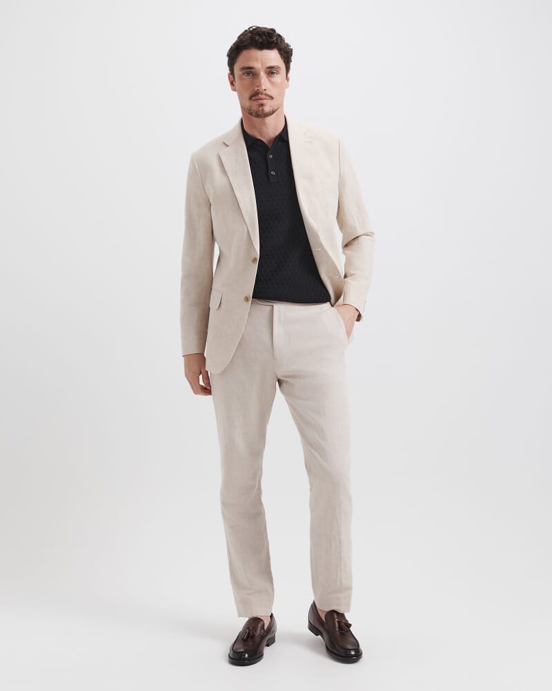 Dion Knit Polo in BLACK