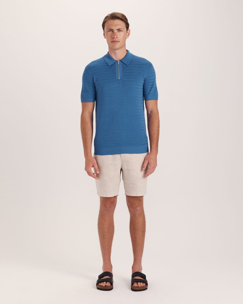 Aether Knit Polo in ROYAL BLUE
