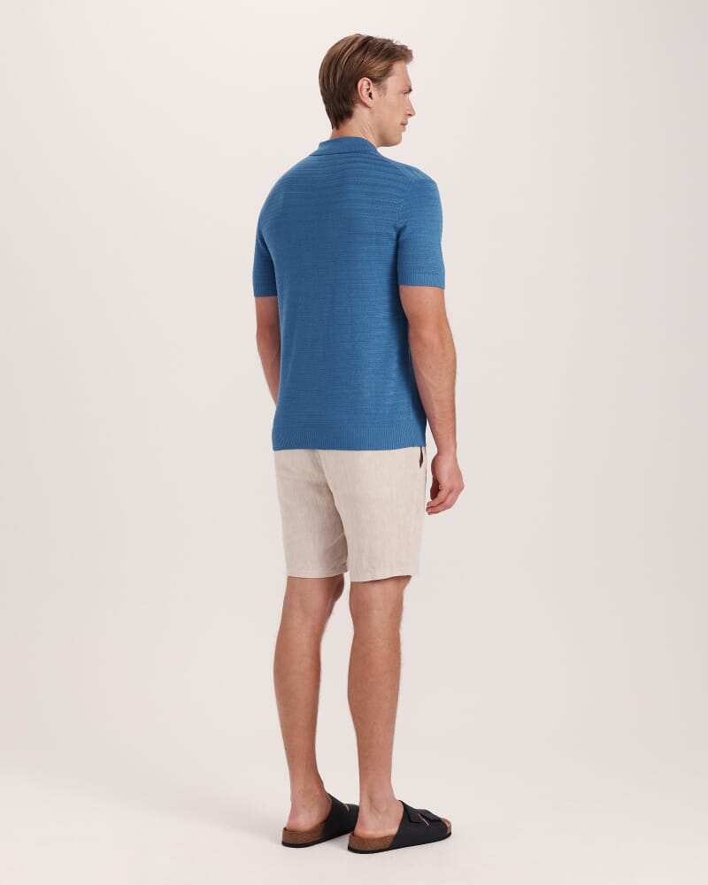 Aether Knit Polo in ROYAL BLUE