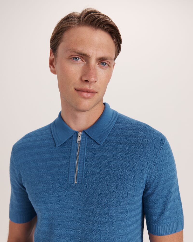 Aether Knit Polo in ROYAL BLUE