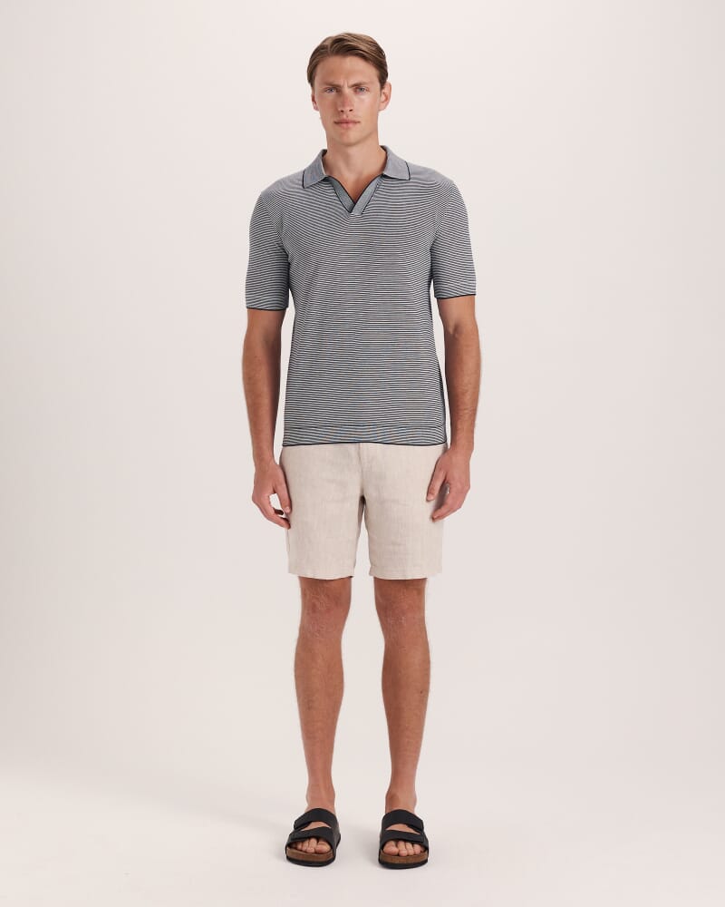 Nixos Knit Polo in INK