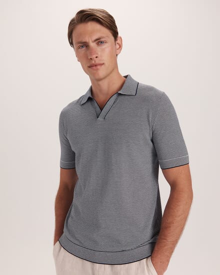 Nixos Knit Polo in INK