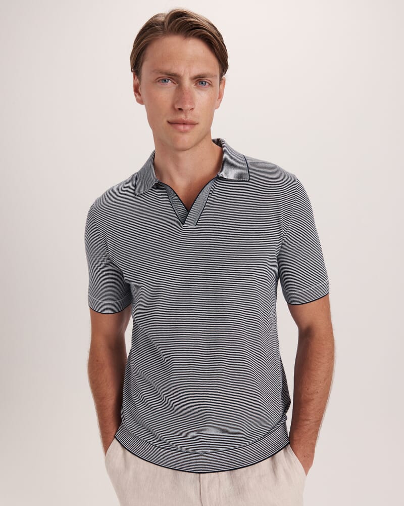 Nixos Knit Polo in INK