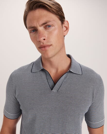 Nixos Knit Polo in INK