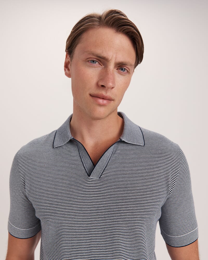 Nixos Knit Polo in INK