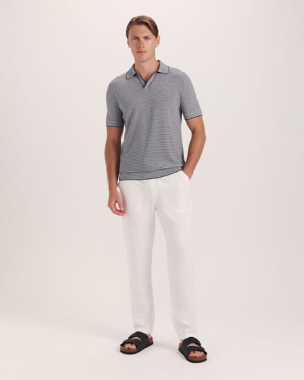 Nixos Knit Polo in INK