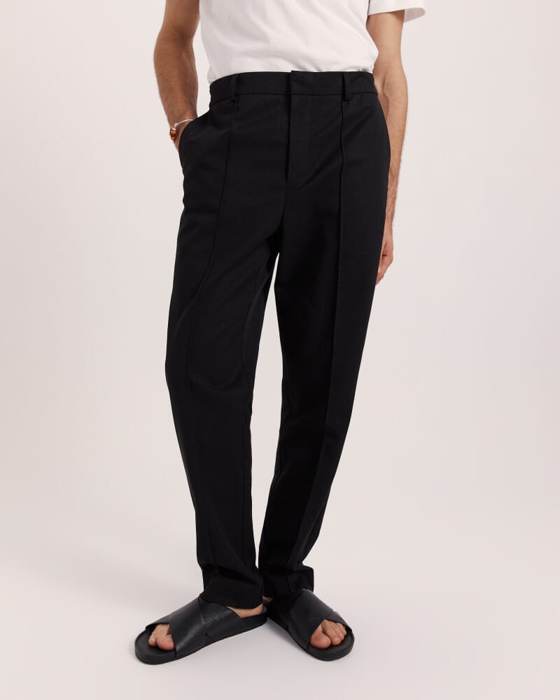 Apollo Cotton Tencel Pant in BLACK