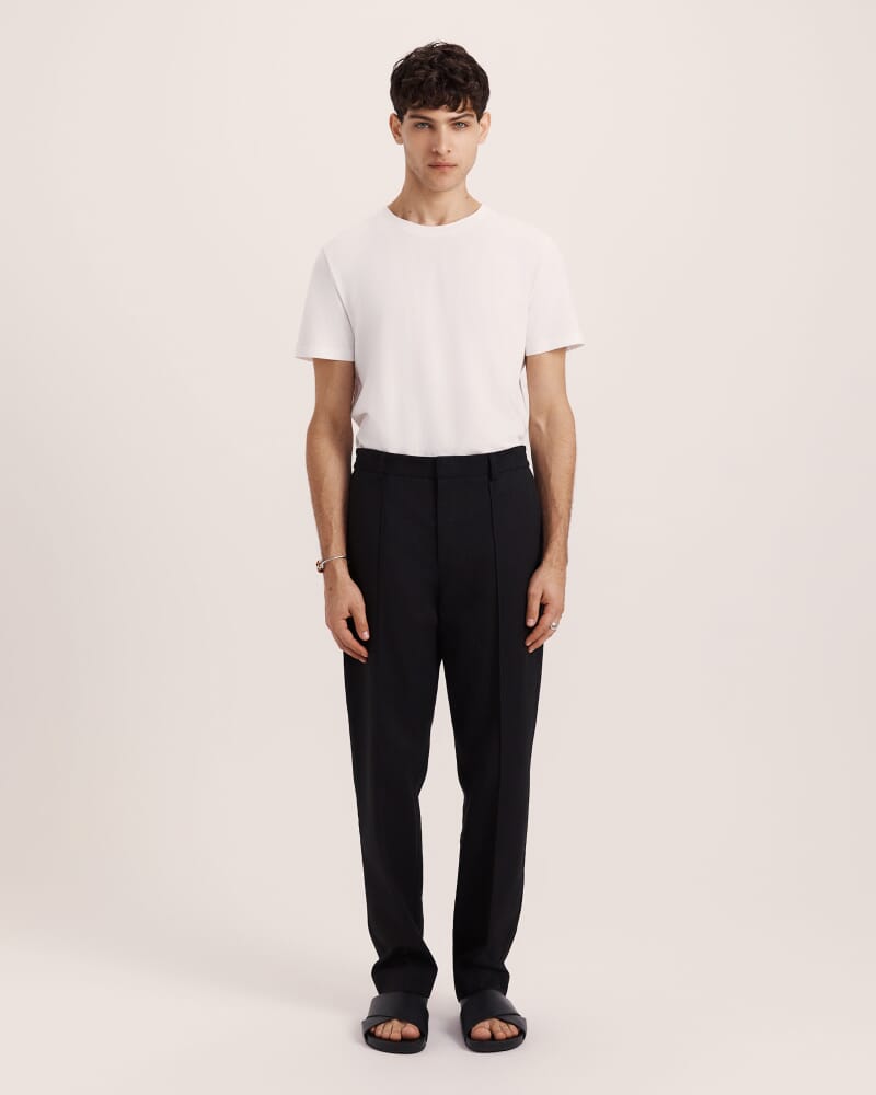 Apollo Cotton Tencel Pant in BLACK