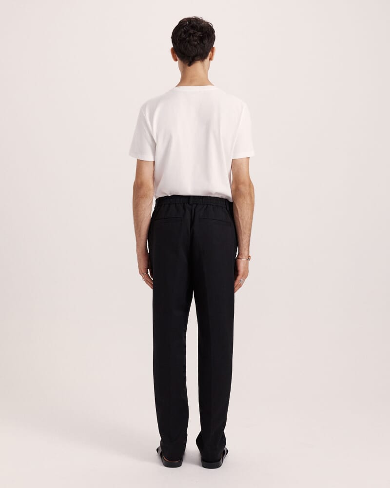 Apollo Cotton Tencel Pant in BLACK