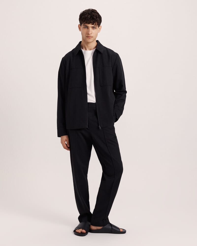Apollo Cotton Tencel Pant in BLACK