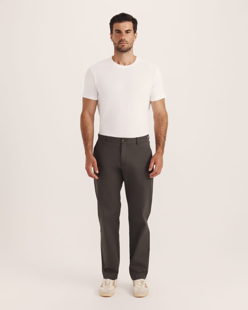 Mills Cotton Straight Leg Chino in BELUGA