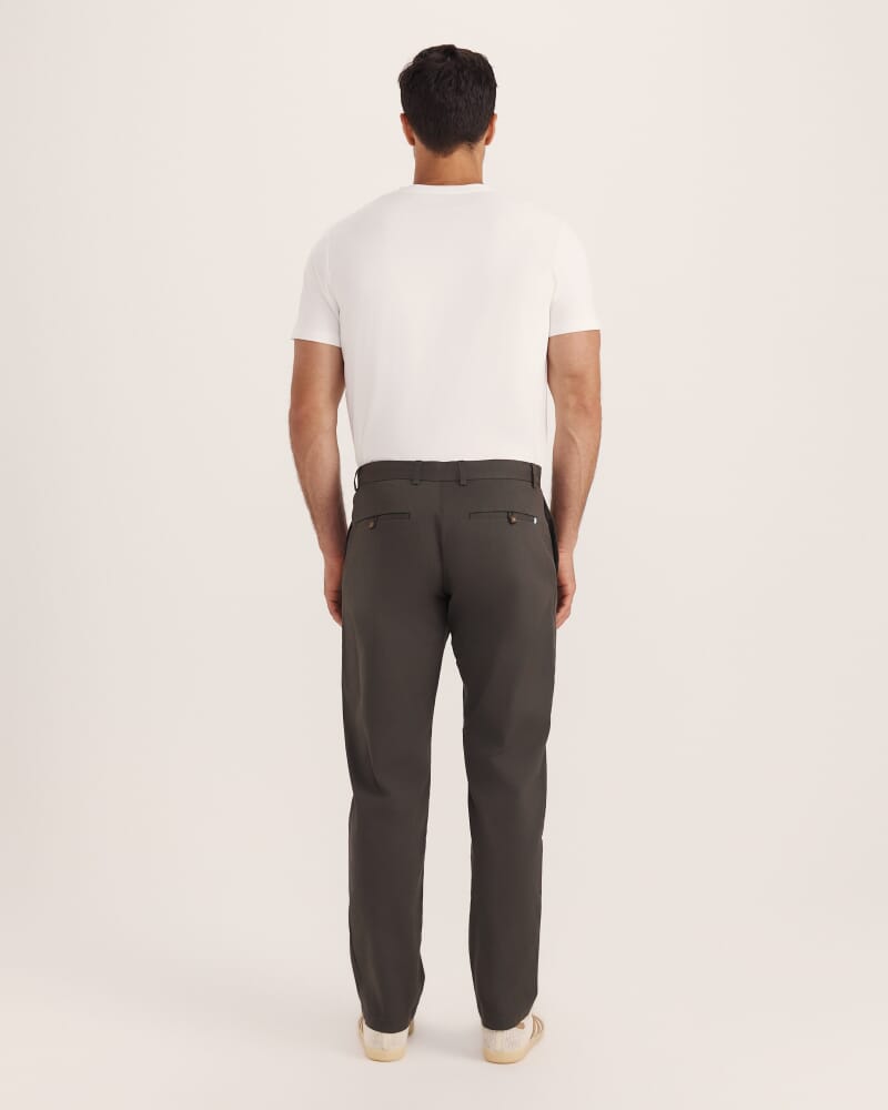 Mills Cotton Straight Leg Chino in BELUGA