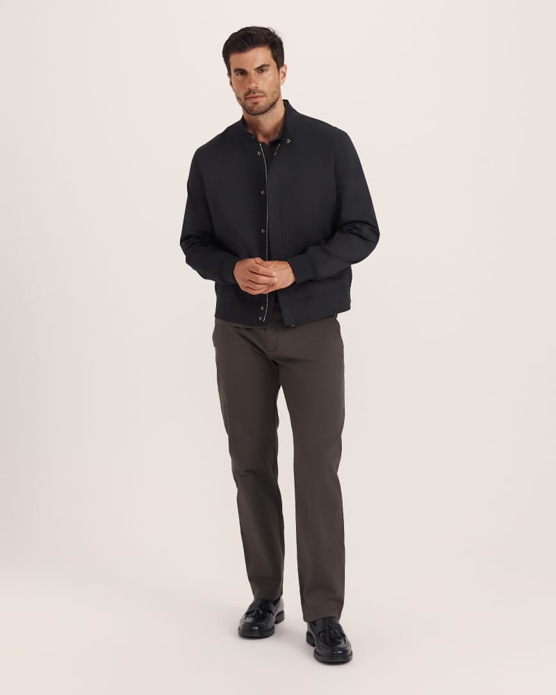 Mills Cotton Straight Leg Chino in BELUGA