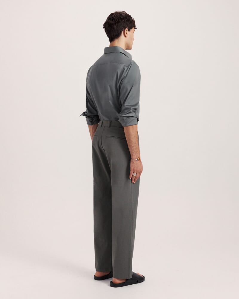 Mills Cotton Straight Leg Chino in DARK GREEN
