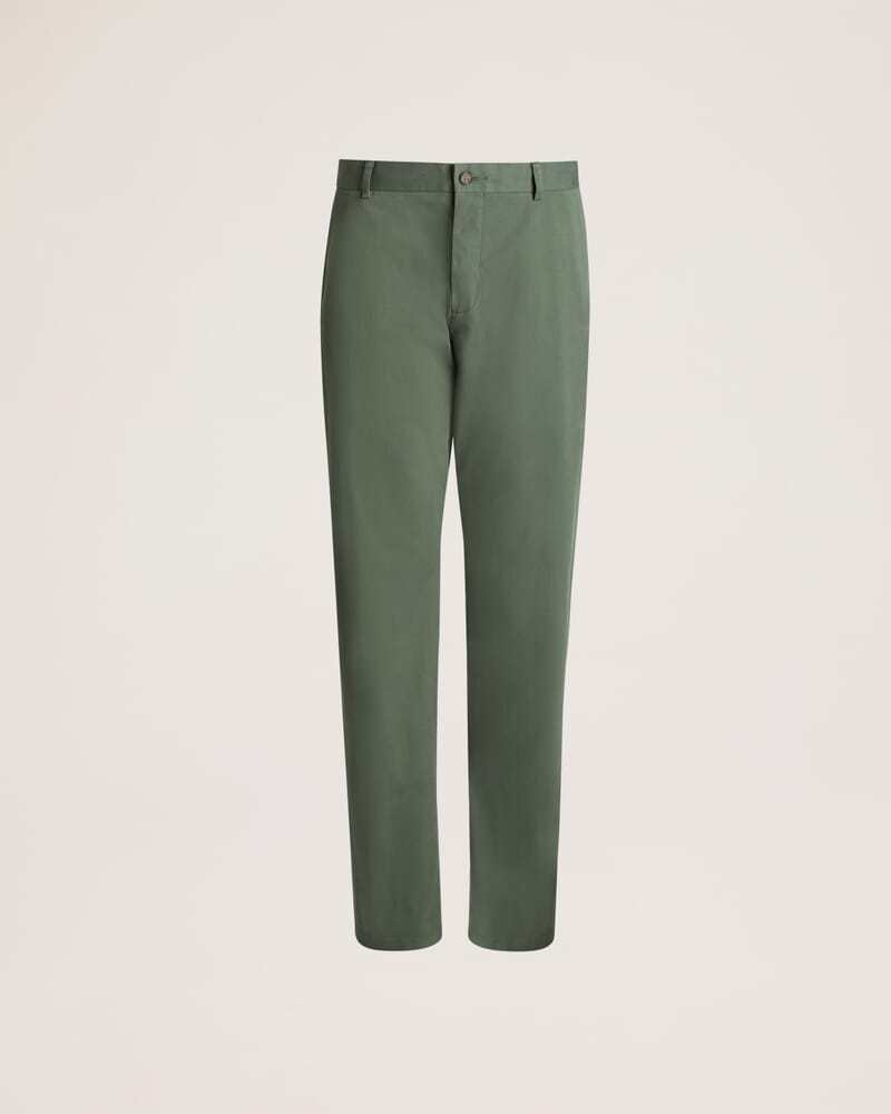 Mills Cotton Straight Leg Chino in DARK GREEN